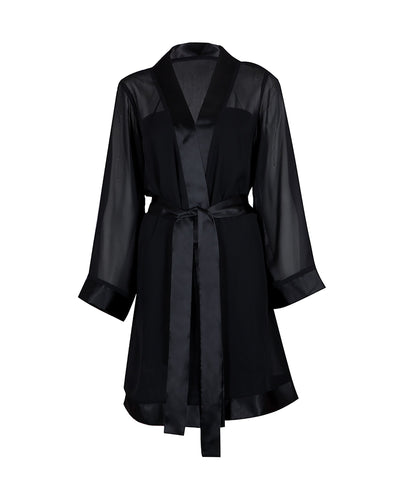 Chiffon Kimono Black