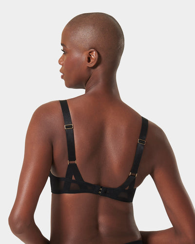 Karolina Strappy Balcony Bra Black