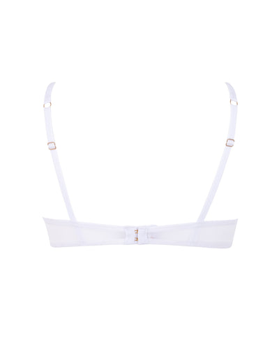 Marseille Embroidered Sheer Bra White