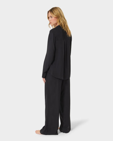 Tarcon Eco Viscose Long Pyjama Set Black