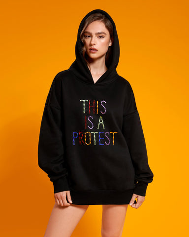 BB x Ashish This Is A Protest Hoodie