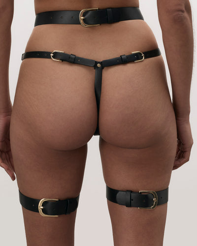 Lotus Thigh Harness Black/Gold