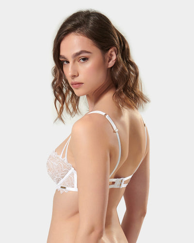 Audrey Balcony Bra White