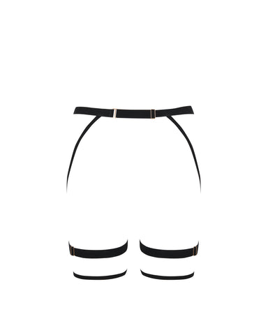 Simone Thigh Harness Black/Gold