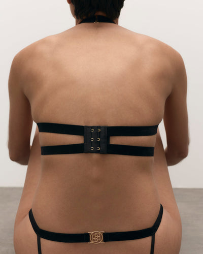Thalia Open Harness Bra Black