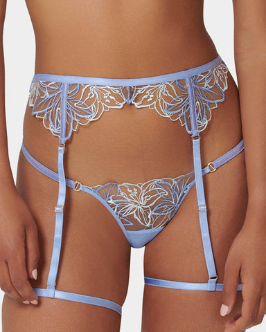 Lilly Thigh Harness Hydrangea Blue/Ice Water Blue/Sheer