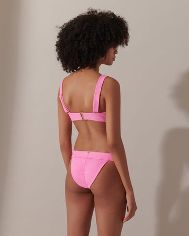 Lucerne Bandeau Bikini Top Pink