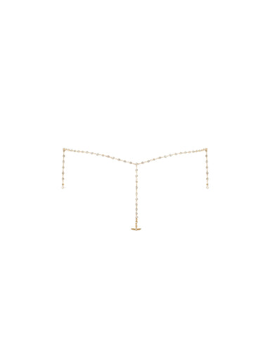 Marli Diamond Lattice Thong Gold