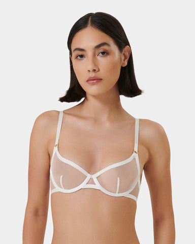 Naomi Wired Bra White