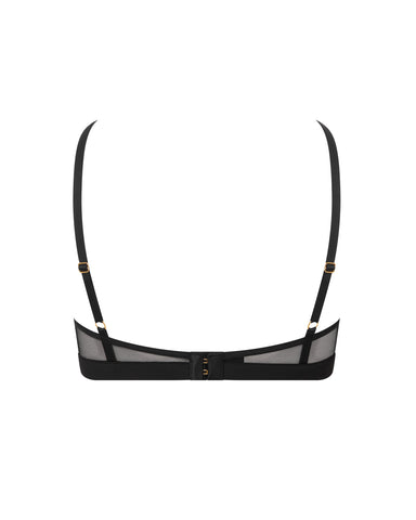 Orla Sheer Mesh Bra Black