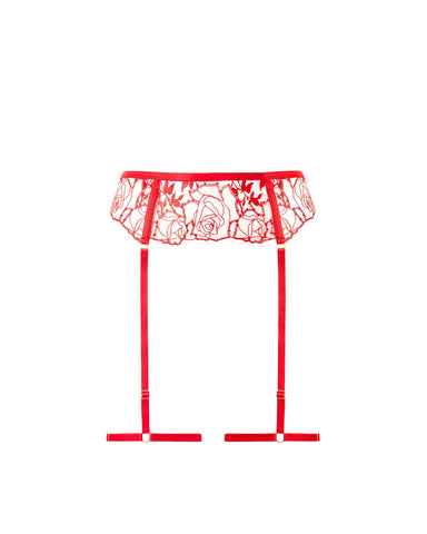 Rosalie Thigh Harness Red
