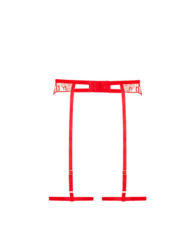 Rosalie Thigh Harness Red