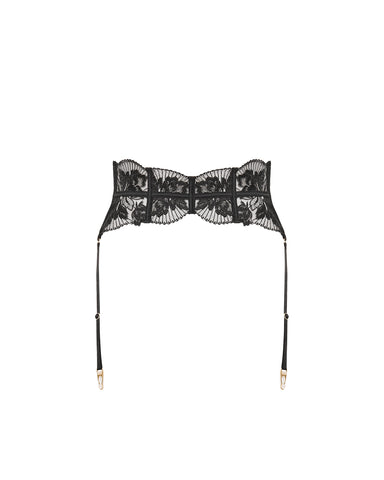 Gabriella Detachable Waspie Suspender Black