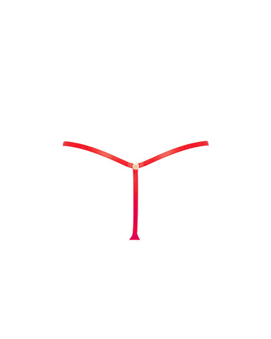 Tali Sheer Thong Red