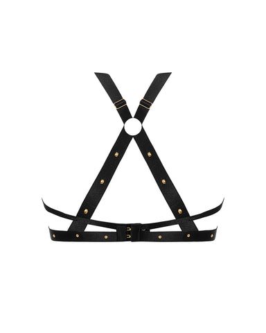 Sana Open Strappy Bra Black