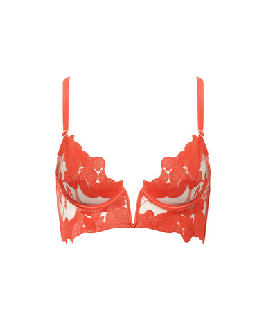 Serenity Longline Bra Coral