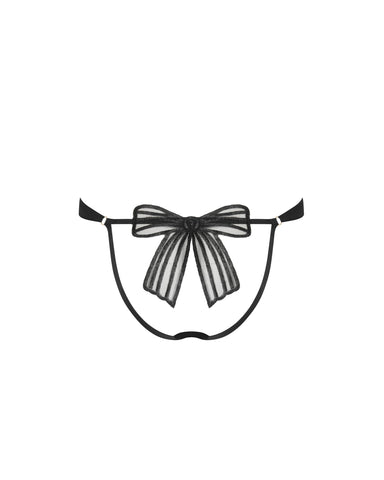Annabel Open Bow Brief Black