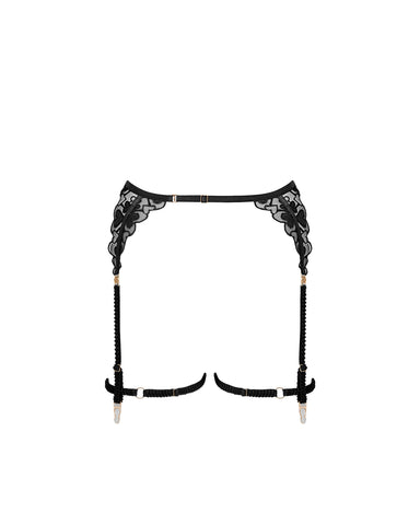 Harlow Suspender Thigh Harness Black
