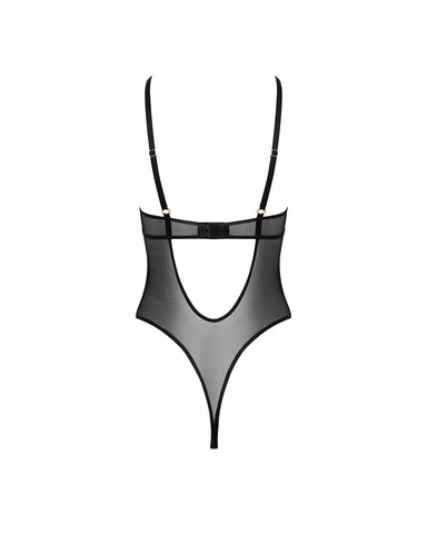 Naomi Mesh Bodysuit Black