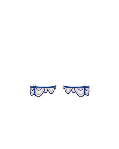 Soraya Detachable Thigh Garter Blue