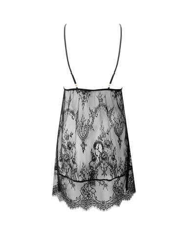Madeline Lace Chemise Black