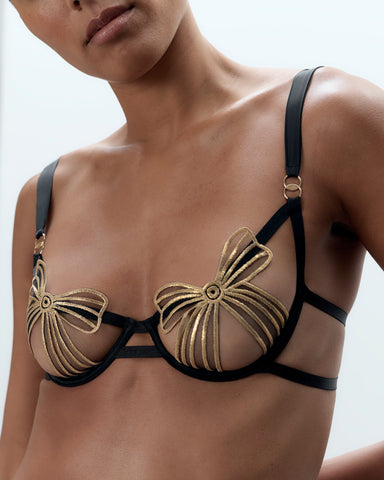 Annabel Wired Bra Black/Gold