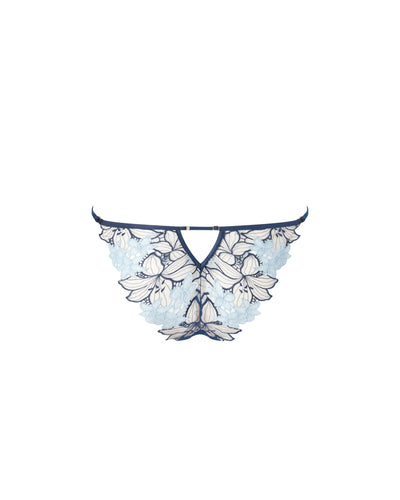 Calantha Floral Lace Brief Blue