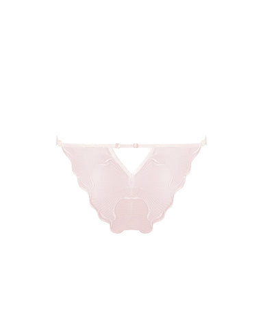 Marabel Embroidered Sheer Brief Pearl Pink