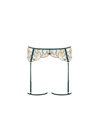 Gianna Thigh Harness Green/Orange