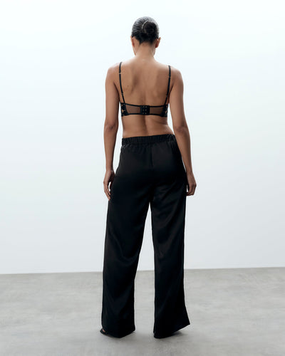 Presley Luxury Satin Flared Trousers