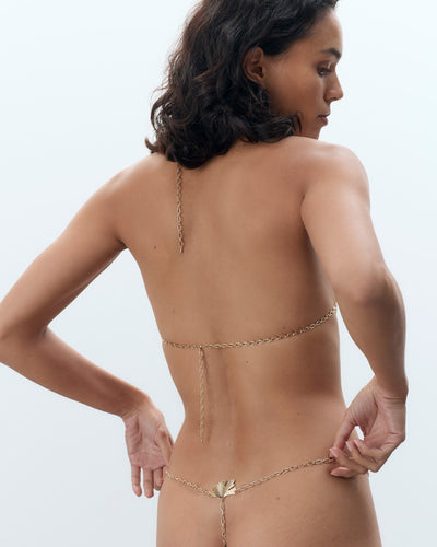 Ginkgo Shell Bra Gold