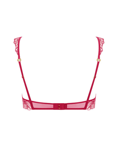 Amarosa Floral Embroidered Bra Pink