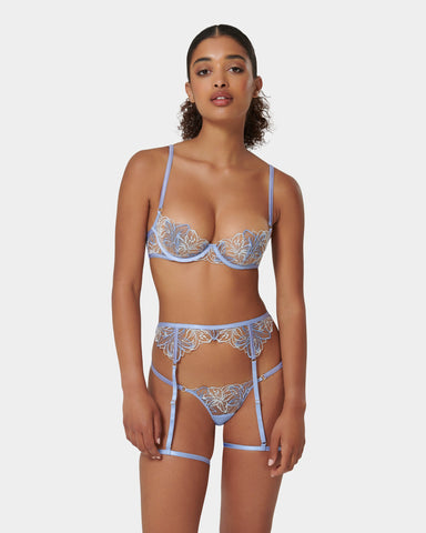 Blue lingerie on sale set